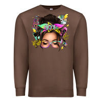 Chestnut 90s messy bun Premium Sweatshirt - texasbilliewilder