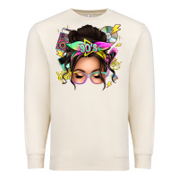 Sandshell 90s messy bun Premium Sweatshirt - texasbilliewilder