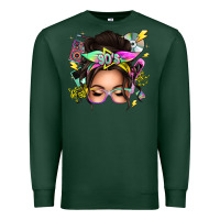 Sports Green 90s messy bun Premium Sweatshirt - texasbilliewilder