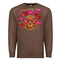 Chestnut valentine's day toy poodle Premium Sweatshirt - RanaPortraitStore