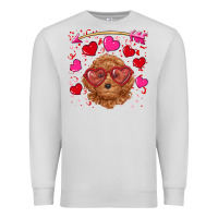 Dove Grey valentine's day toy poodle Premium Sweatshirt - RanaPortraitStore