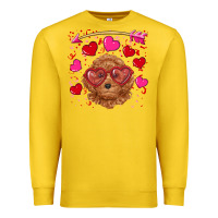 Lemon valentine's day toy poodle Premium Sweatshirt - RanaPortraitStore