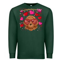 Sports Green valentine's day toy poodle Premium Sweatshirt - RanaPortraitStore