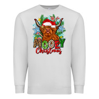 Dove Grey mooey christmas Premium Sweatshirt - Zillion Design Studio