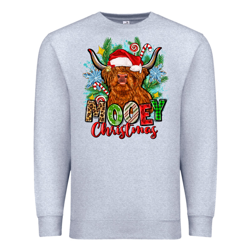 Mooey Christmas Premium Sweatshirt by Zillion Design Studio | Teevron