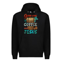 Black give me coffee and jesus Premium Hoodie - BundleAndBundleShop