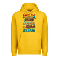 Lemon give me coffee and jesus Premium Hoodie - BundleAndBundleShop