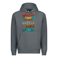 Rock give me coffee and jesus Premium Hoodie - BundleAndBundleShop