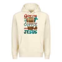 Sandshell give me coffee and jesus Premium Hoodie - BundleAndBundleShop