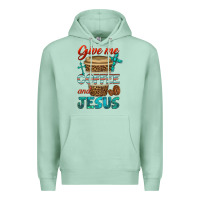 Seafoam give me coffee and jesus Premium Hoodie - BundleAndBundleShop