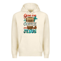 Tofu give me coffee and jesus Premium Hoodie - BundleAndBundleShop
