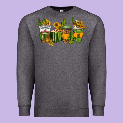 Premium Sweatshirt cactus coffee cups