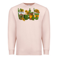 Pale Pink cactus coffee cups Premium Sweatshirt - texasbilliewilder