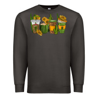 Smoke cactus coffee cups Premium Sweatshirt - texasbilliewilder