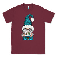 Burgundy winter gnome with snow globe Classic Tee - BundleAndBundleShop