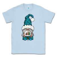Dusty Blue winter gnome with snow globe Classic Tee - BundleAndBundleShop