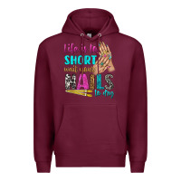 Burgundy life is to short wait your nails to dry bbs Premium Hoodie - BundleAndBundleShop