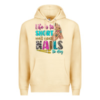 Pina Colada life is to short wait your nails to dry bbs Premium Hoodie - BundleAndBundleShop