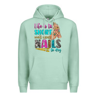 Seafoam life is to short wait your nails to dry bbs Premium Hoodie - BundleAndBundleShop