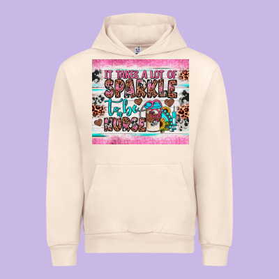 It Takes A Lot Of Sparkle To Be A Nurse Urban Hoodie Designed By Jahusdesignshop