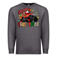 Charcoal Heather merry christmas truck Premium Sweatshirt - Zillion Design Studio