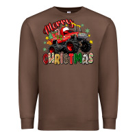 Chestnut merry christmas truck Premium Sweatshirt - Zillion Design Studio