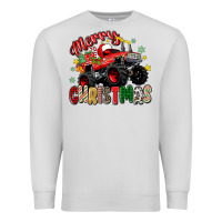 Dove Grey merry christmas truck Premium Sweatshirt - Zillion Design Studio