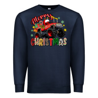 Navy merry christmas truck Premium Sweatshirt - Zillion Design Studio