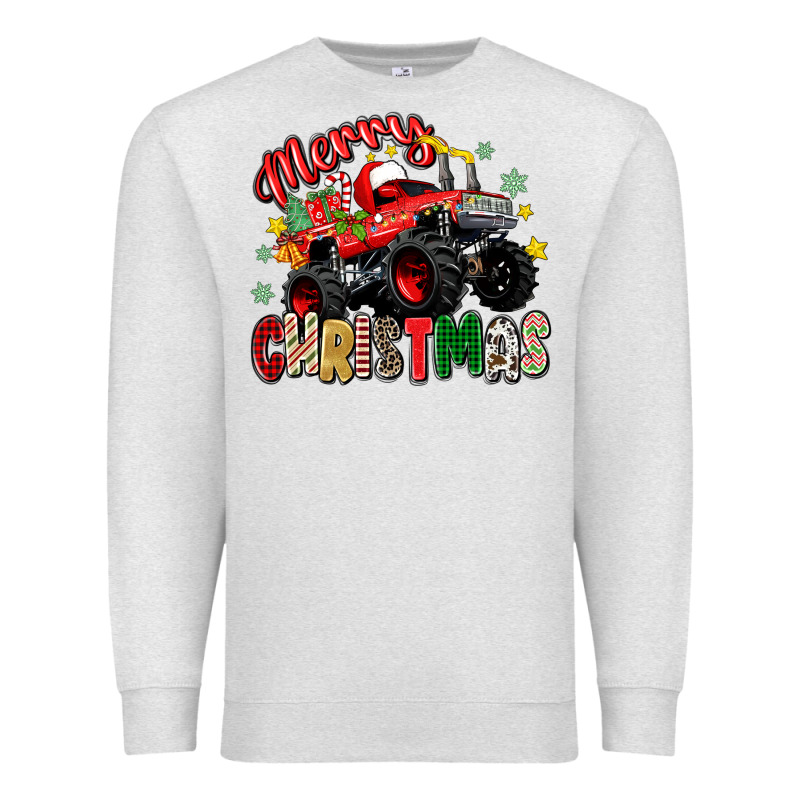 Merry Christmas Truck Premium Sweatshirt by Zillion Design Studio | Teevron