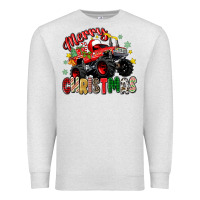 Oatmeal Heather merry christmas truck Premium Sweatshirt - Zillion Design Studio