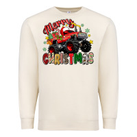 Sandshell merry christmas truck Premium Sweatshirt - Zillion Design Studio