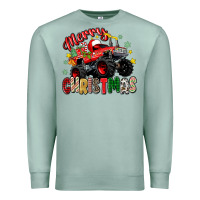 Seafoam merry christmas truck Premium Sweatshirt - Zillion Design Studio