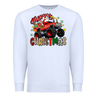 White merry christmas truck Premium Sweatshirt - Zillion Design Studio