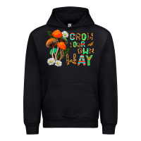 Black grow your own way Urban Hoodie - AdoDesignShop