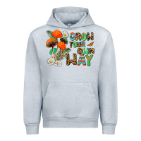Heather Grey grow your own way Urban Hoodie - AdoDesignShop