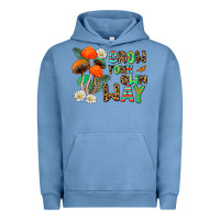 Pigment Pebble Blue grow your own way Urban Hoodie - AdoDesignShop