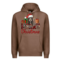 Chestnut merry christmas pitbull Premium Hoodie - JahusDesignShop