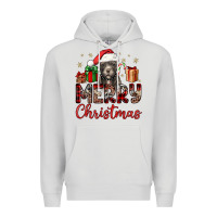 Dove Grey merry christmas pitbull Premium Hoodie - JahusDesignShop