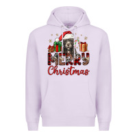 Lilac merry christmas pitbull Premium Hoodie - JahusDesignShop