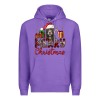 Purple merry christmas pitbull Premium Hoodie - JahusDesignShop