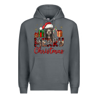Rock merry christmas pitbull Premium Hoodie - JahusDesignShop