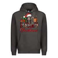 Smoke merry christmas pitbull Premium Hoodie - JahusDesignShop