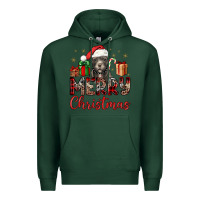 Sports Green merry christmas pitbull Premium Hoodie - JahusDesignShop