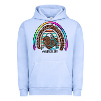 Pigment Grape Ice nurse life rainbow Urban Hoodie - JahusDesignShop