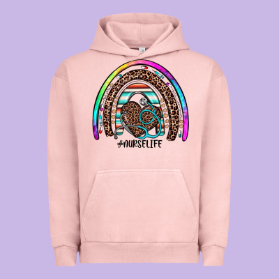 Nurse Life Rainbow Urban Hoodie Designed By Jahusdesignshop