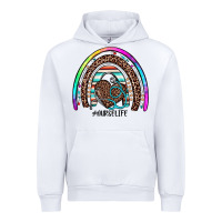 White nurse life rainbow Urban Hoodie - JahusDesignShop