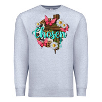 Heather Grey chosen Premium Sweatshirt - texasbilliewilder
