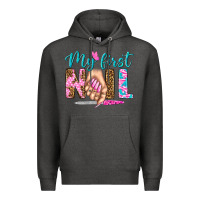 Charcoal Heather my first nail bbs Premium Hoodie - BundleAndBundleShop