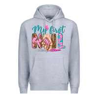Heather Grey my first nail bbs Premium Hoodie - BundleAndBundleShop