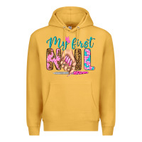 Mustard my first nail bbs Premium Hoodie - BundleAndBundleShop